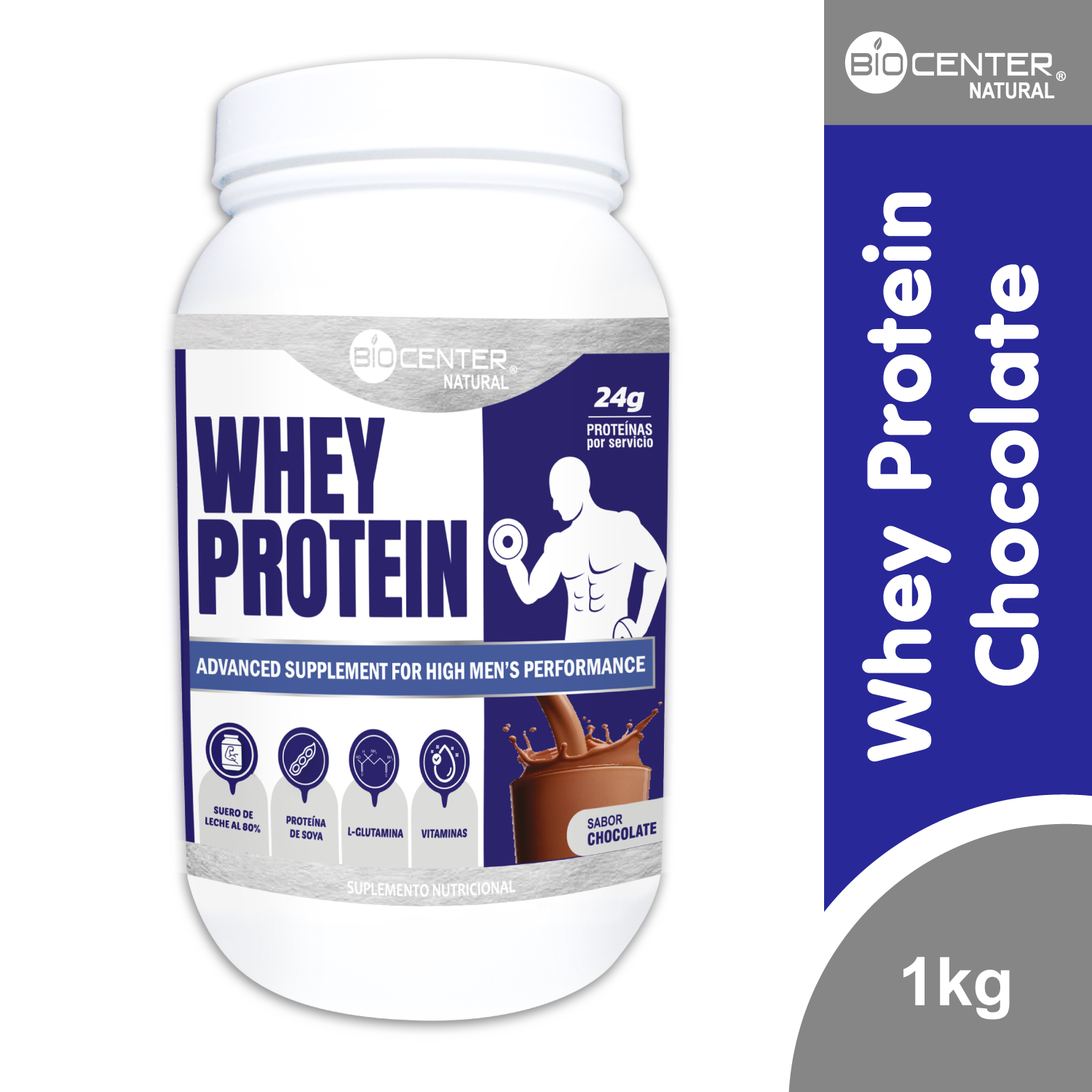 WHEY PROTEIN CHOCOLATE X 1KG - 1