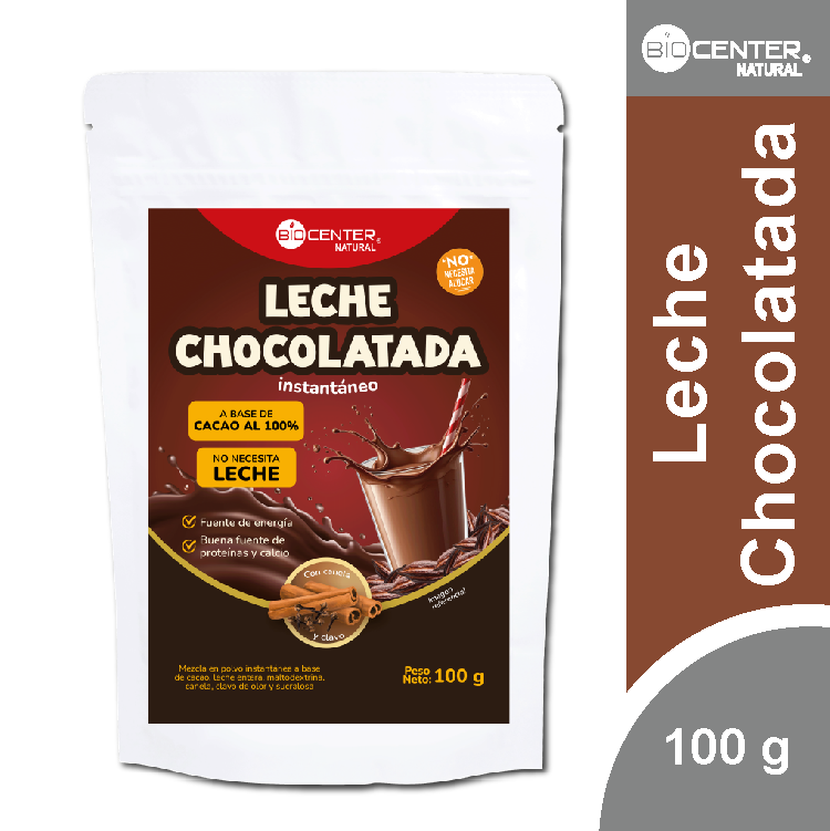 LECHE CHOCOLATADA X 100G - BIOCENTER NATURAL - 1