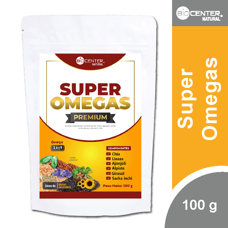 SUPER OMEGAS X 100 G - BIOCENTER NATURAL - 1