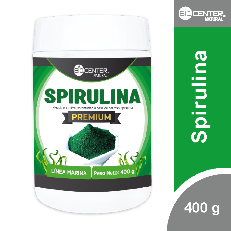 SPIRULINA X 400G - BIOCENTER NATURAL - 1
