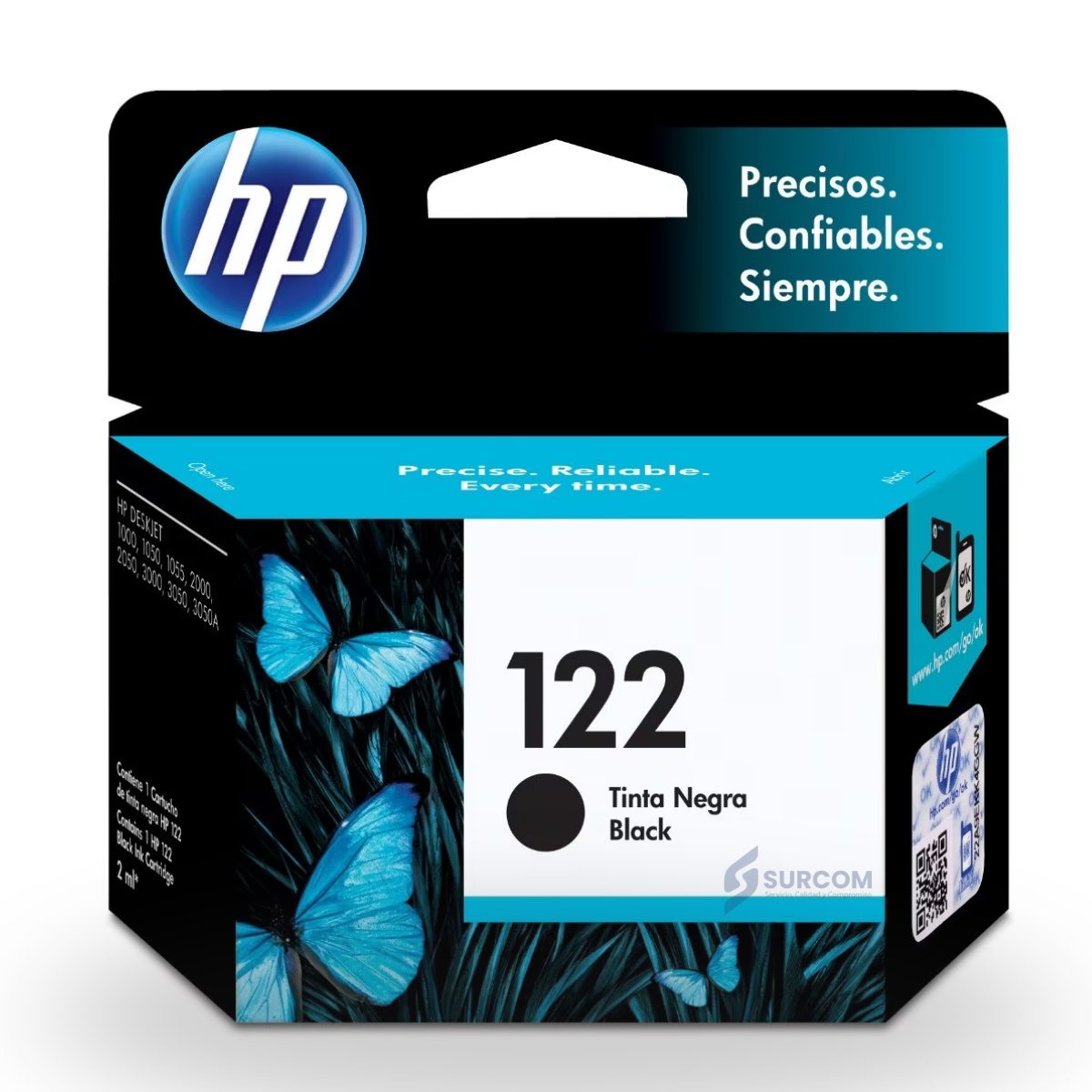 PACK DE CARTUCHOS DE TINTA HP 122 NEGRO Y TRICOLOR ORIGINAL (CH561HL + CH562HL) - 1