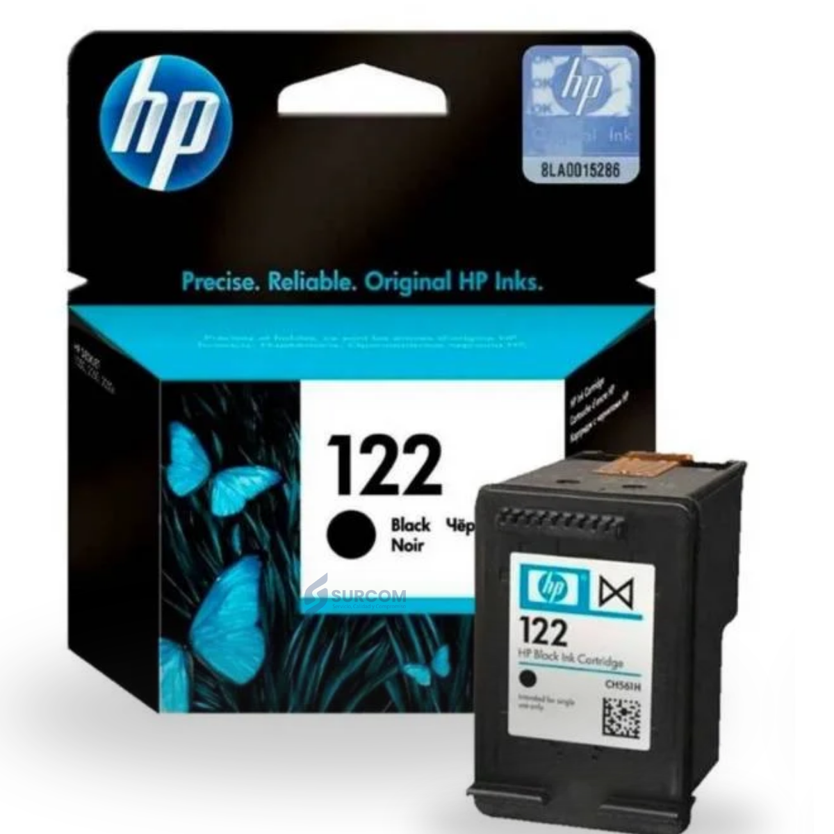 PACK DE CARTUCHOS DE TINTA HP 122 NEGRO Y TRICOLOR ORIGINAL (CH561HL + CH562HL) - 2