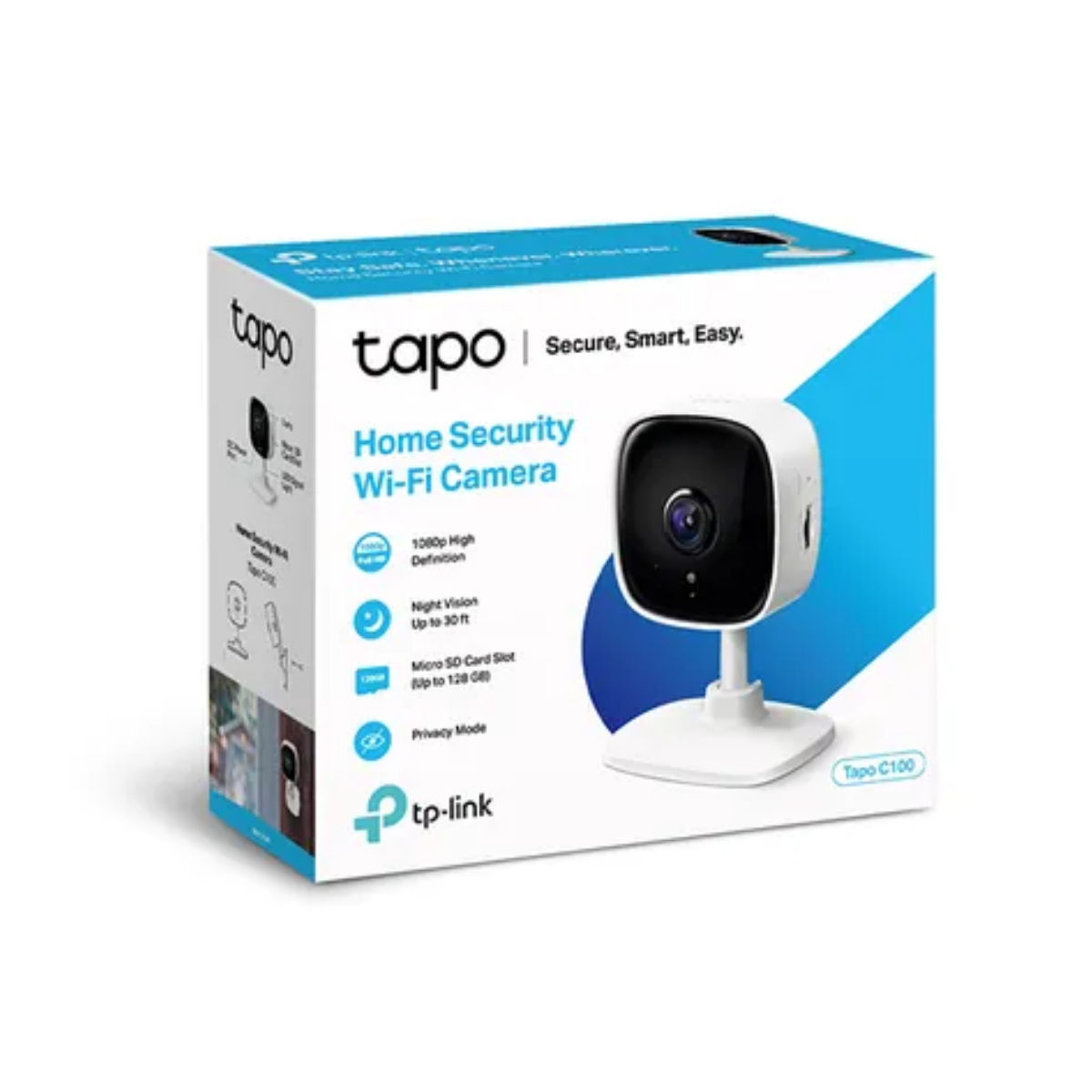 CÁMARA TP-LINK TAPO C100 1080P WI-FI SECURITY CON NIGHT VISION - 2