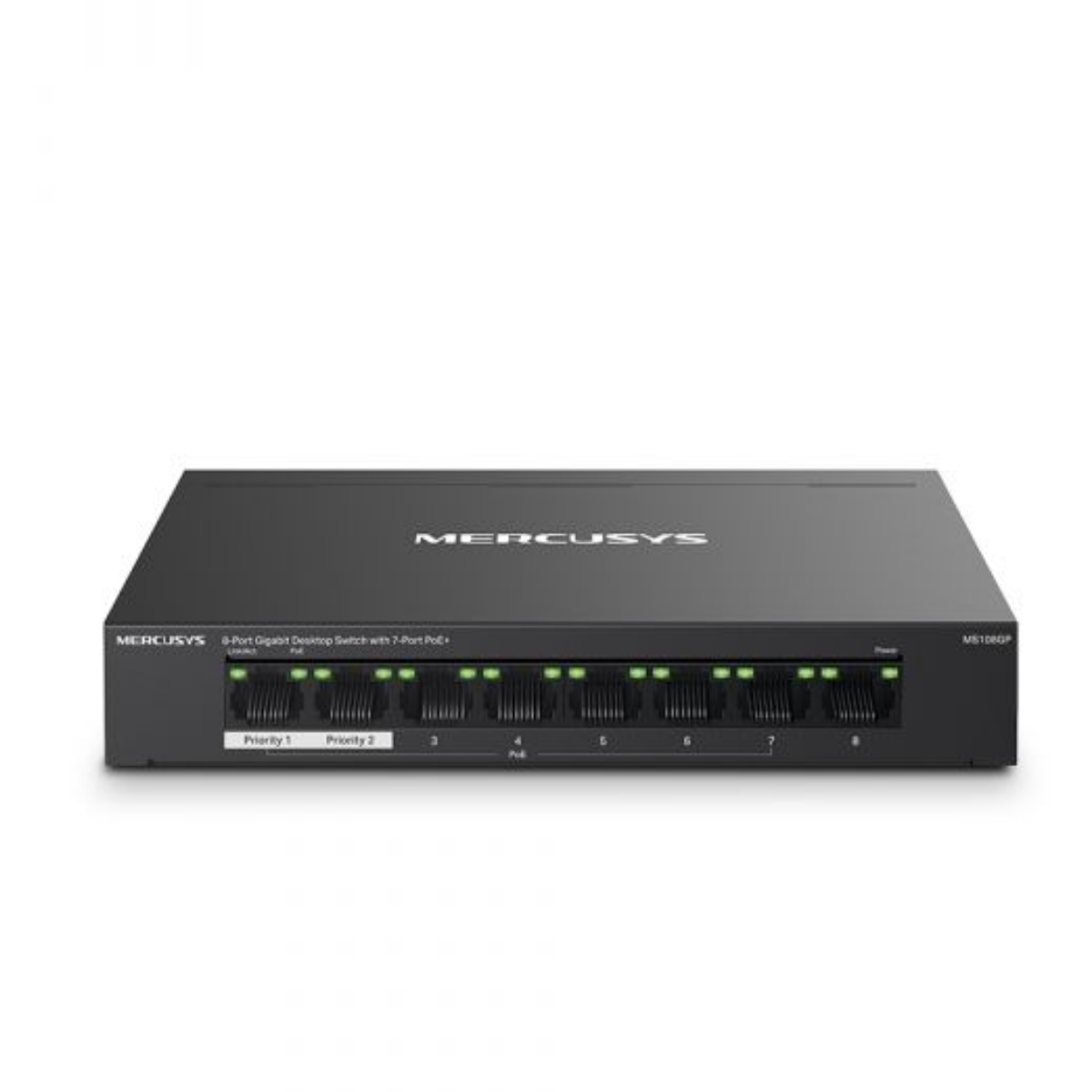 MERCUSYS MS108GP V1 – SWITCH GIGABIT 8 PUERTOS (7 POE+) 65W - 1