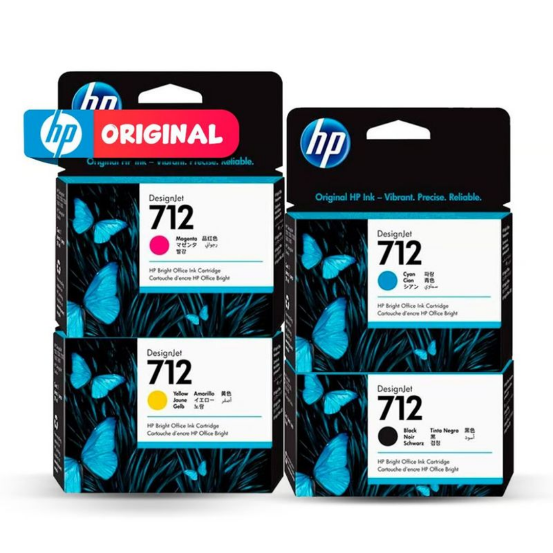 JUEGO DE TINTAS HP 712 4 COLORES - 2