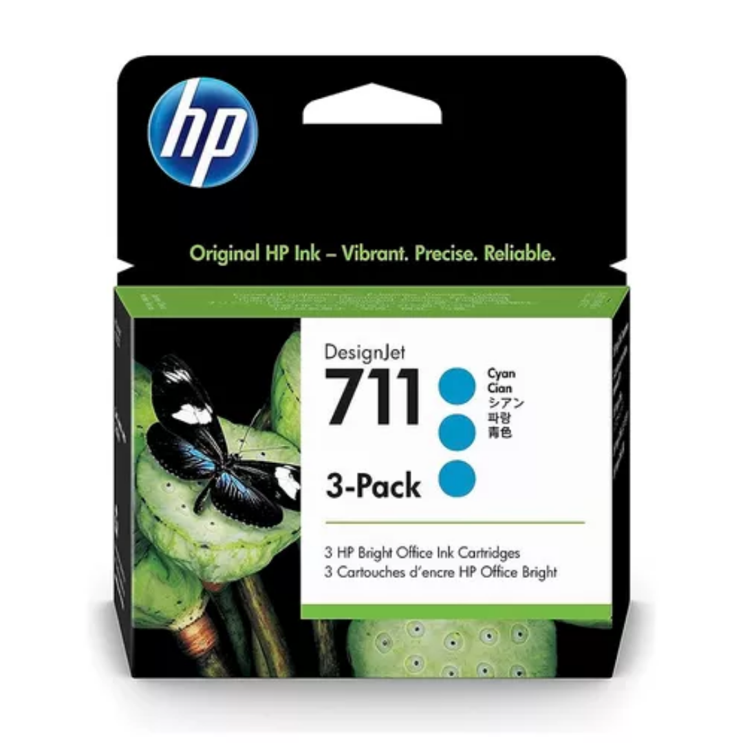 TINTA HP 711 CIAN 3 PACK CZ134A - 1