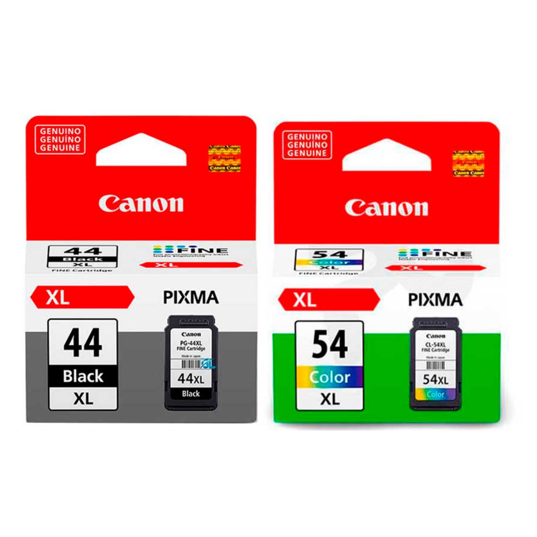 CARTUCHOS DE TINTA CANON 44XL 54XL NEGRO Y TRICOLOR - 1