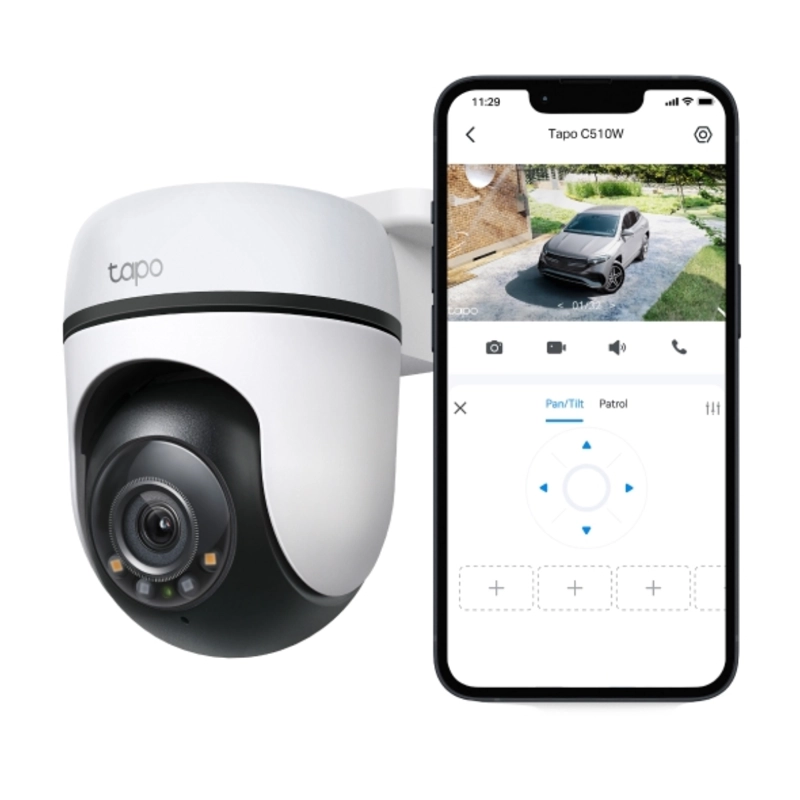 TAPO C510W V1 - CÁMARA DE VIGILANCIA DE RED PANORÁMICA / INCLINACIÓN PARA EXTERIORES - 2