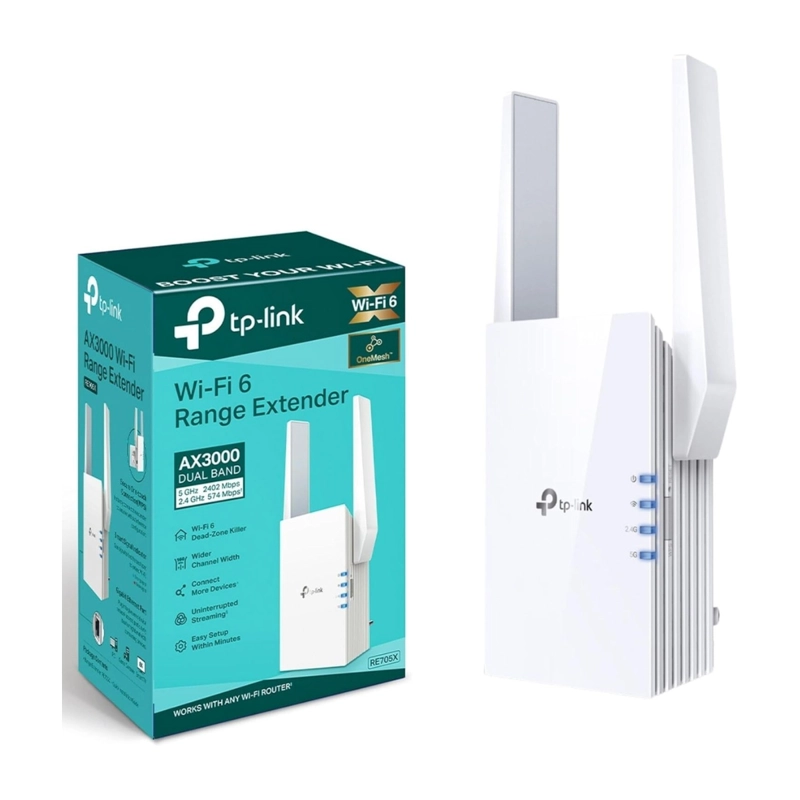 TP-LINK RE705X V1 – EXTENSOR DE RANGO WI-FI 6 AX3000 CON PUERTO GIGABIT - 1