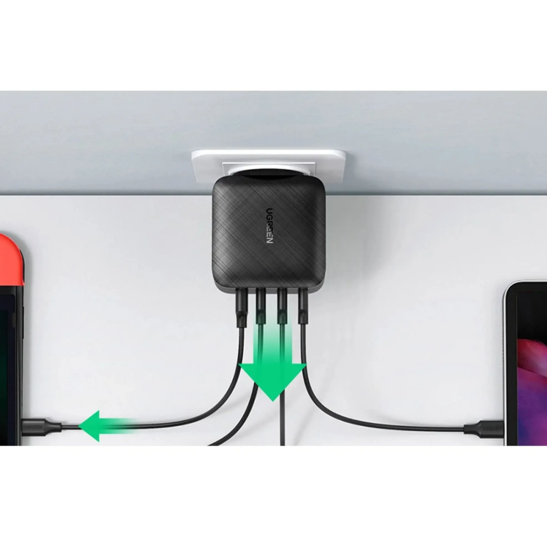 CARGADOR UGREEN CD224 – WALL CHARGER 65W GAN (3 USB-C + 1 USB-A) - 2