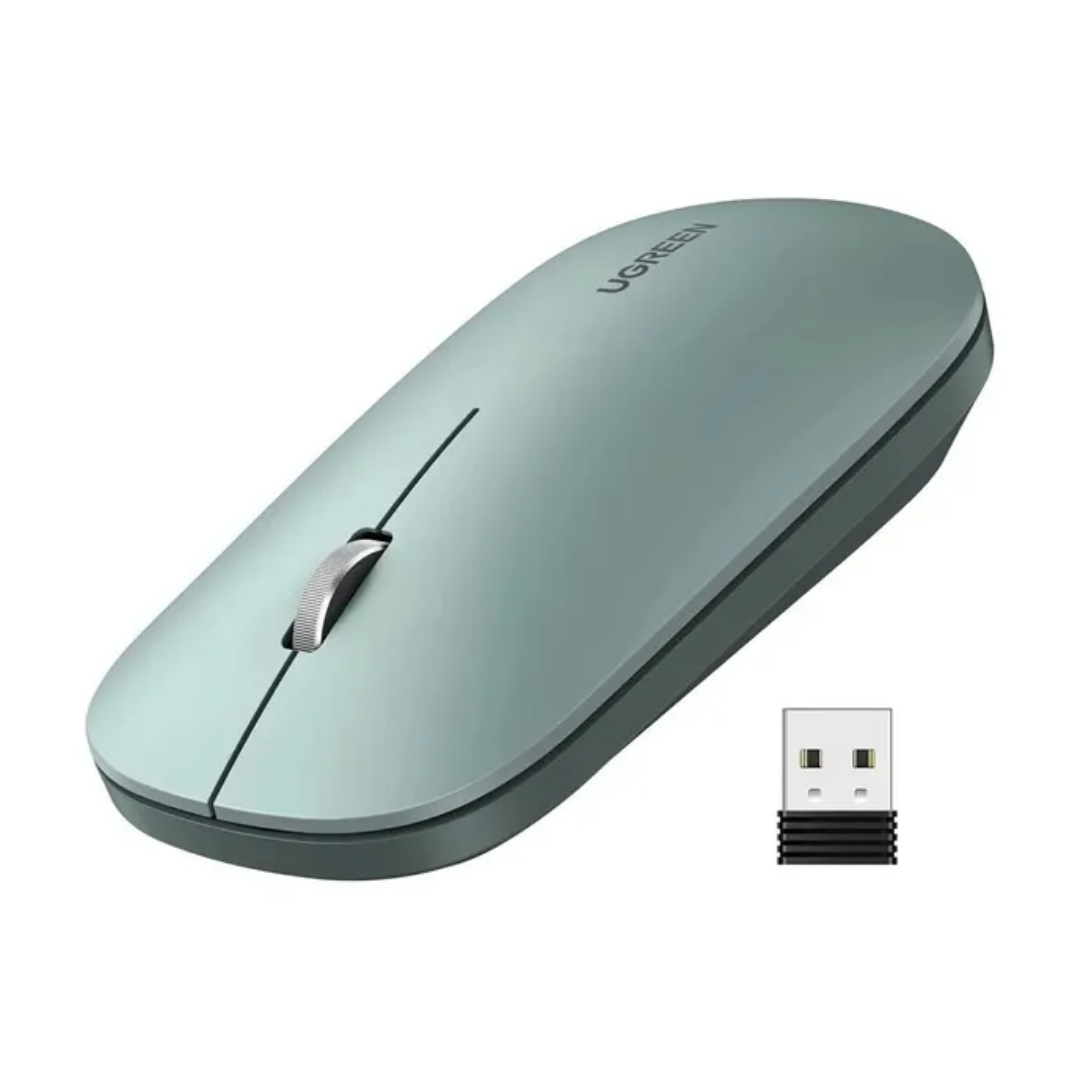 MOUSE INALÁMBRICO MU001 – 4000 DPI VERDE - 3