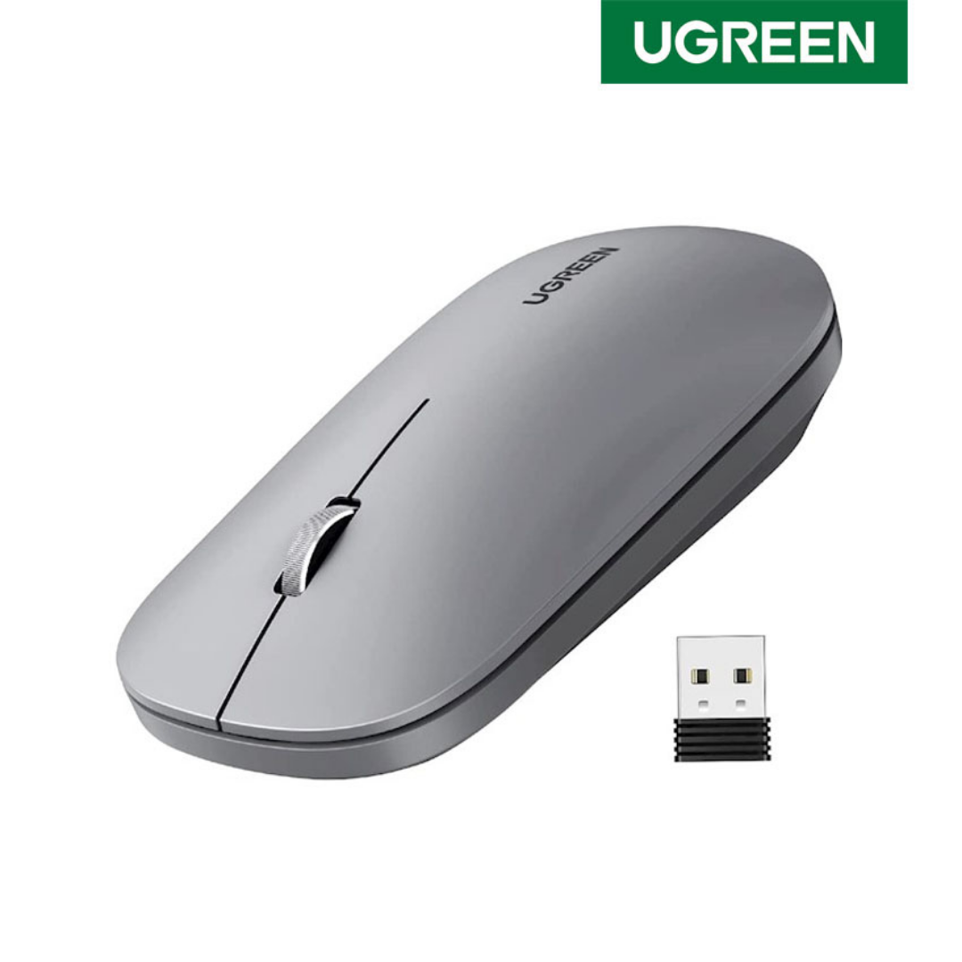 MOUSE INALÁMBRICO MU001 – 4000 DPI (GRIS CLARO) - 2