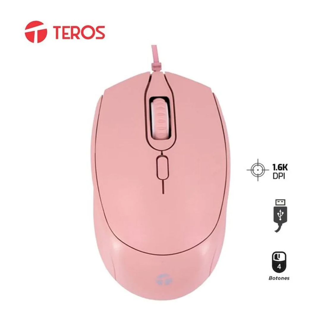 MOUSE TEROS TE-1226S – ÓPTICO USB - 1