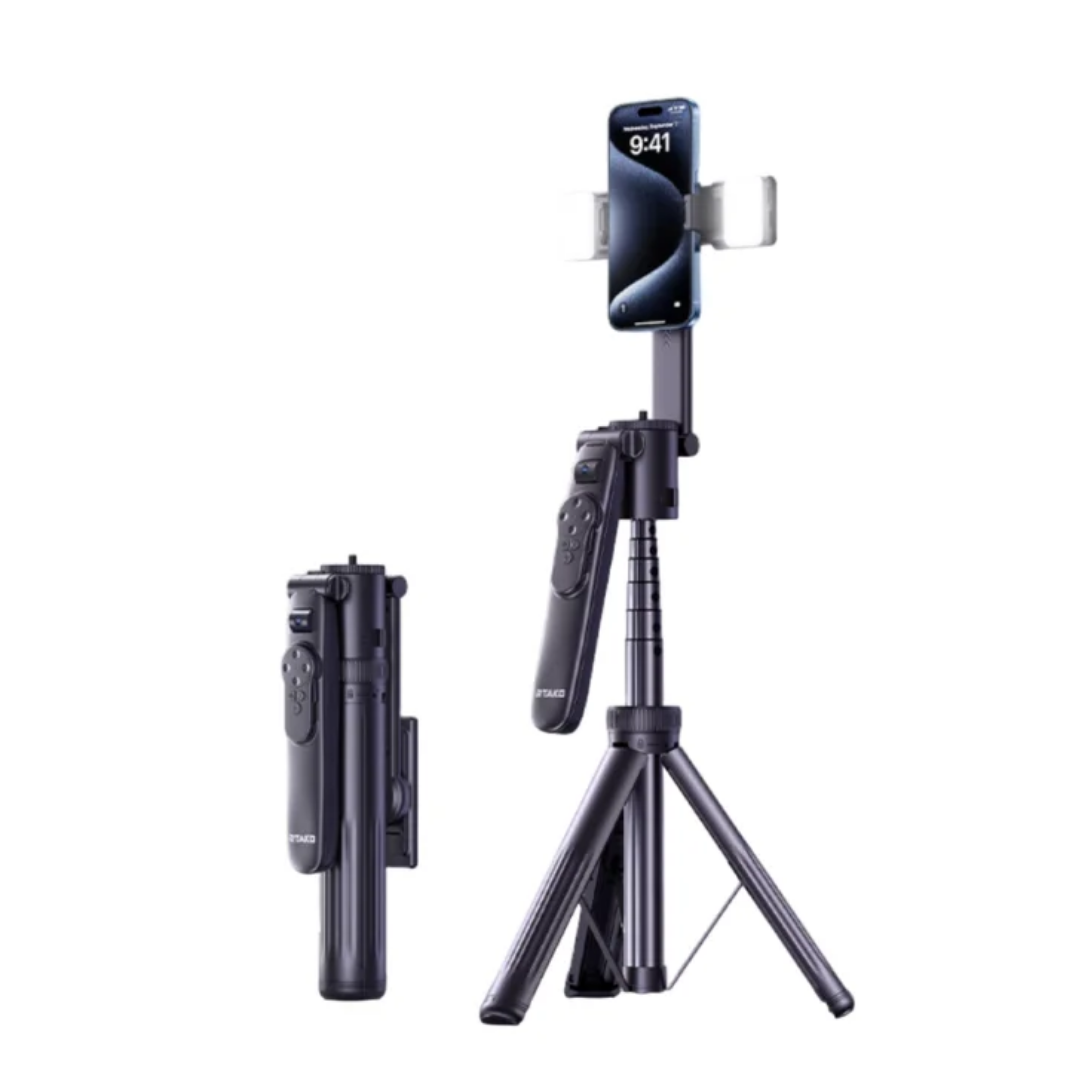 TRIPODE SELFIE STICK CON SEGUIMIENTO FACIAL INTELIGENTE 360° RTAKO - 1