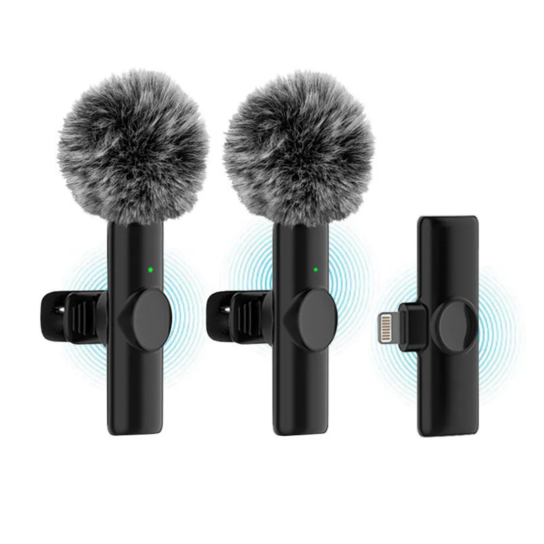 MICRÓFONO INALÁMBRICO PARA CELULAR CON PELUCHE ANTI VIENTO - 2