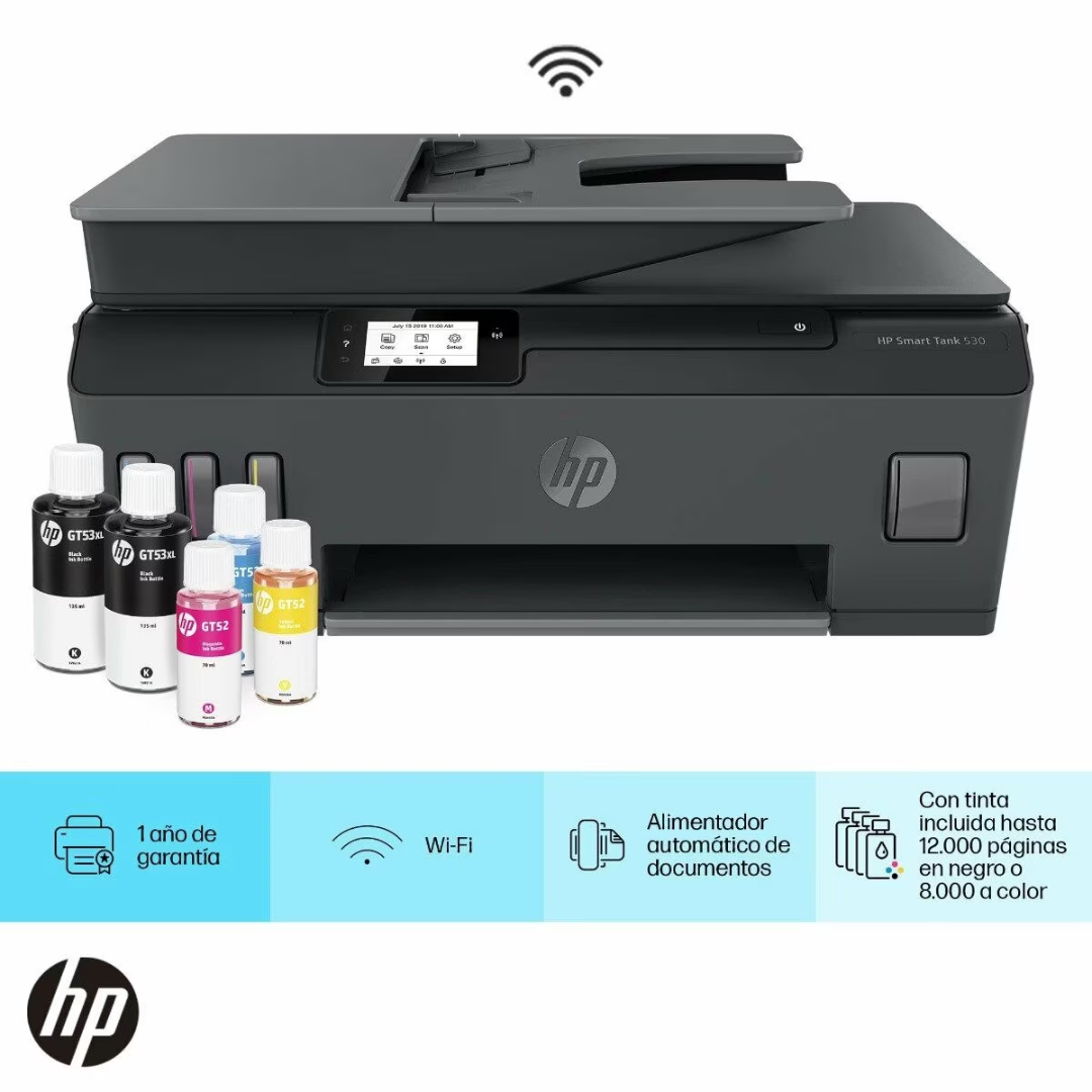 IMPRESORA MULTIFUNCIONAL HP SMART TANK 530 WIFI ADF - 1