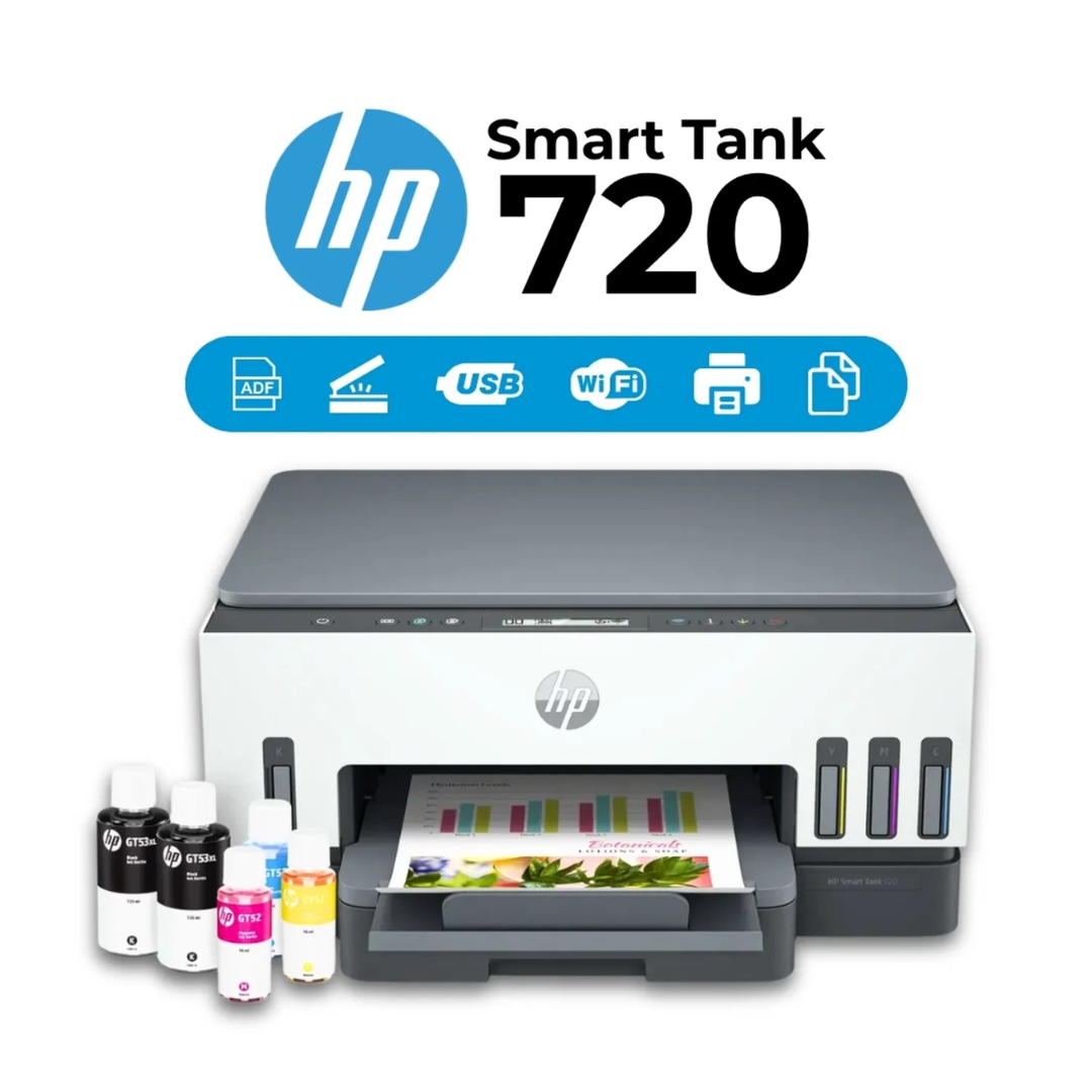 IMPRESORA MULTIFUNCIONAL HP SMART TANK 720 WIFI DÚPLEX - 1