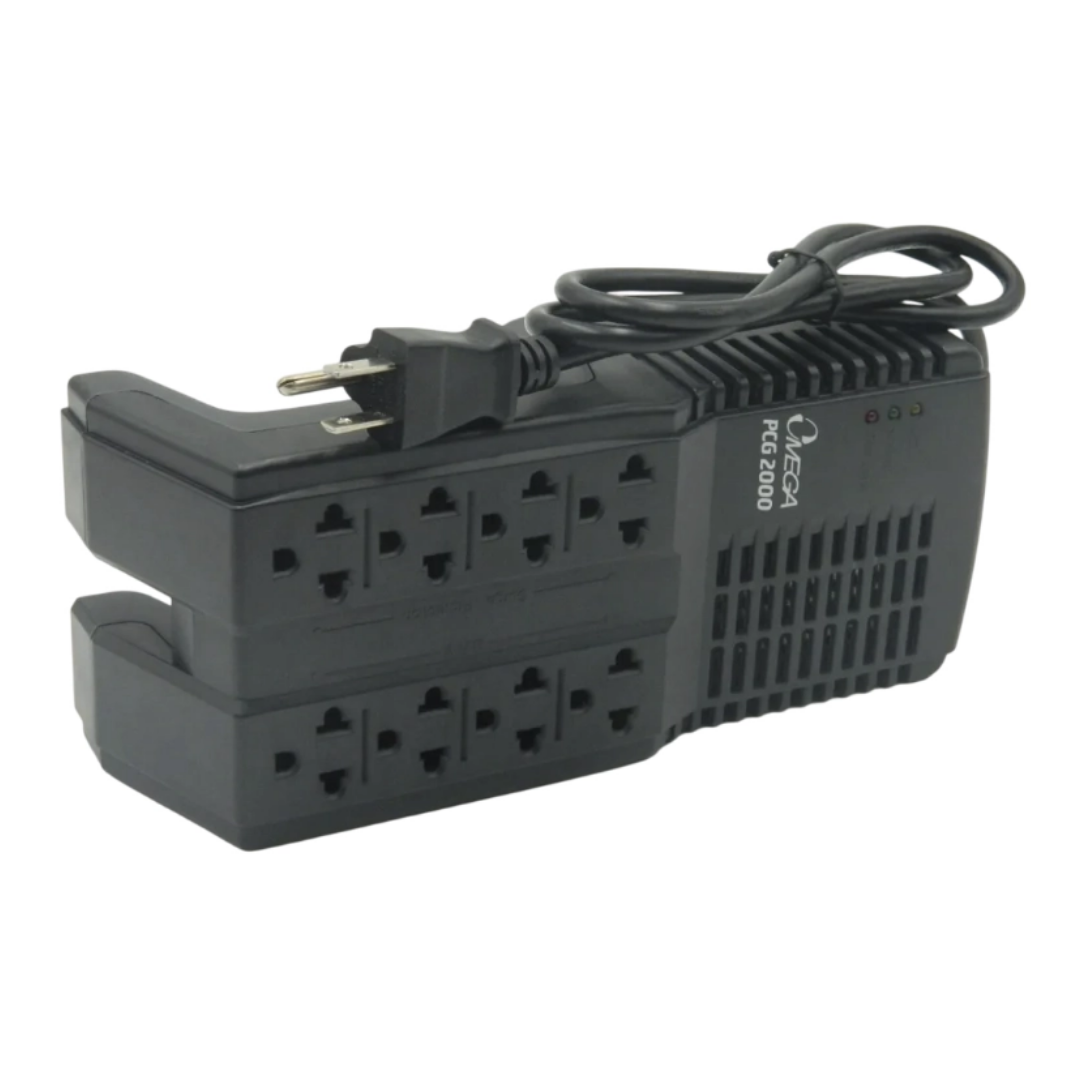 ESTABILIZADOR OMEGA 4A2K03 PCG2000 1000VA 220V 8 TOMAS - 2