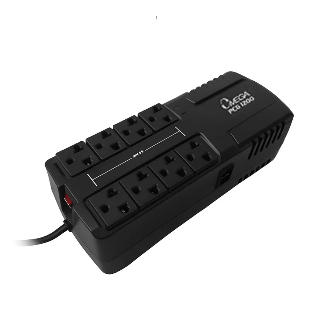 ESTABILIZADOR OMEGA 4A2K02 PCG1200 600VA 220V 8 TOMAS - 1