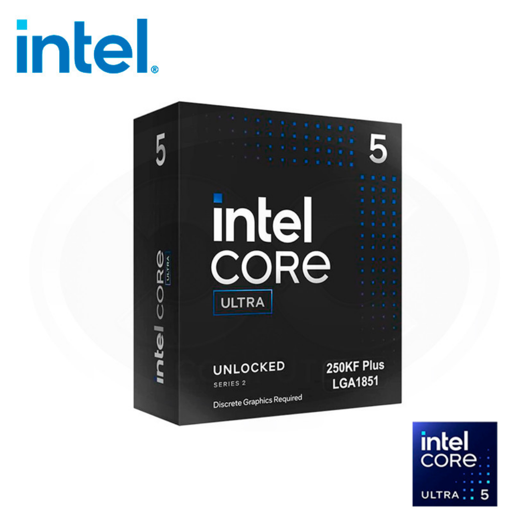 PROCESADOR INTEL CORE ULTRA 5 250KF PLUS LGA1851 BX80768250KF - 1