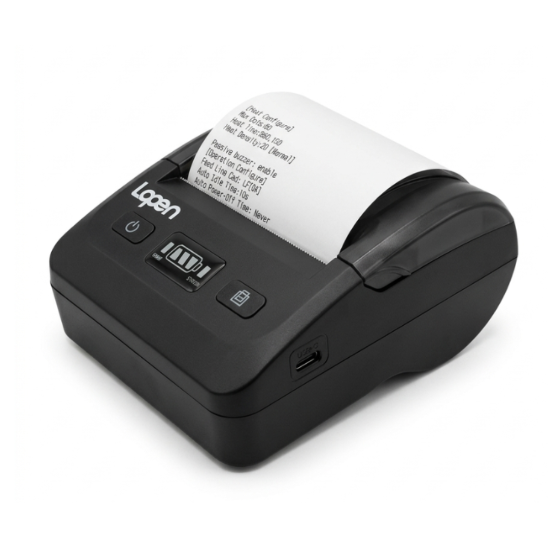 IMPRESORA PORTATIL TERMICA LOPEN LN-P80D-UB 90MM USB/ BLUETOOTH - 1