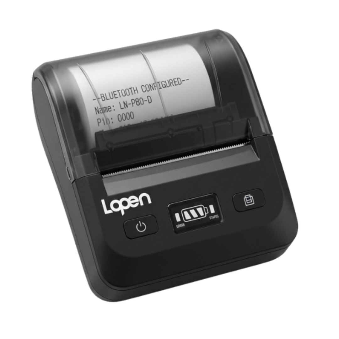 IMPRESORA PORTATIL TERMICA LOPEN LN-P80D-UB 90MM USB/ BLUETOOTH - 2