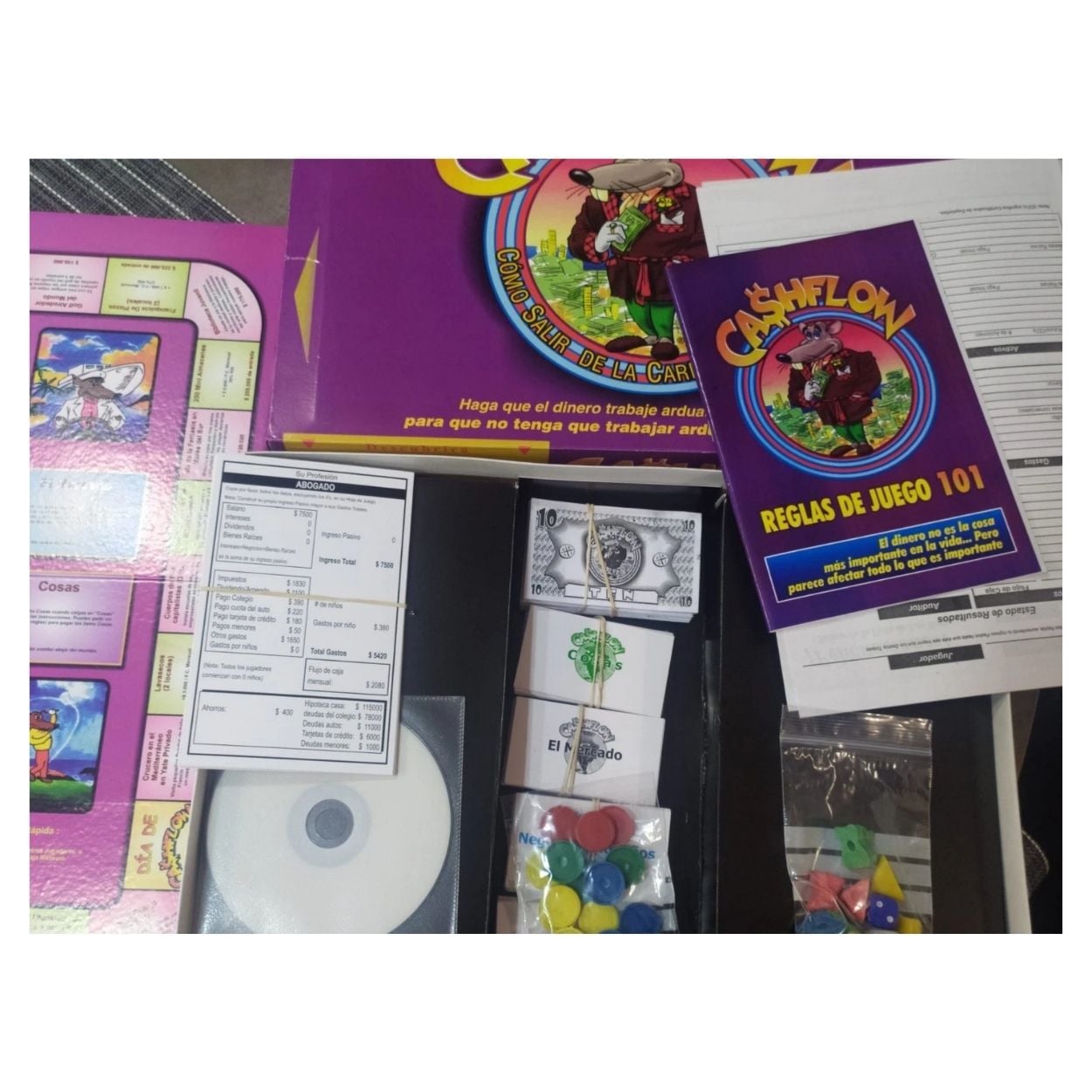 CASHFLOW EN ESPAÑOL JUEGO DE MESA FAMILIAR - 2