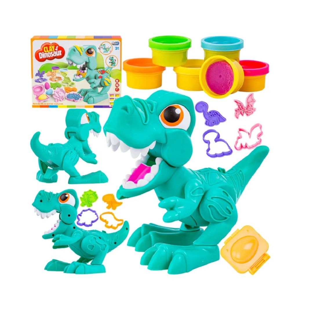 Dinosaurio de Juguete con Plastilinas y Moldes Set Creativo para Niños - 3