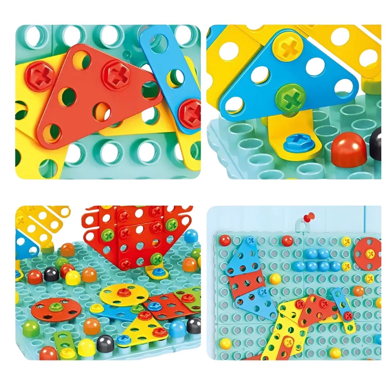 SET DIDÁCTICO MOSAICO CON TALADRO 262 PZS PARA NIÑO - 5