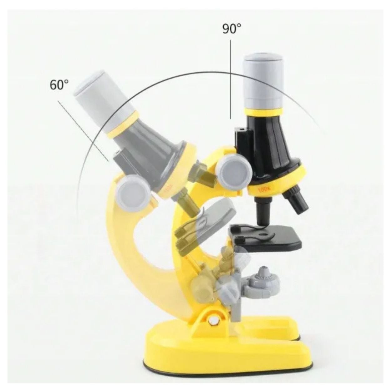 Microscopio de Juguete Científico Educativo STEM para Niños Ampliación 100X A 1200X - 4