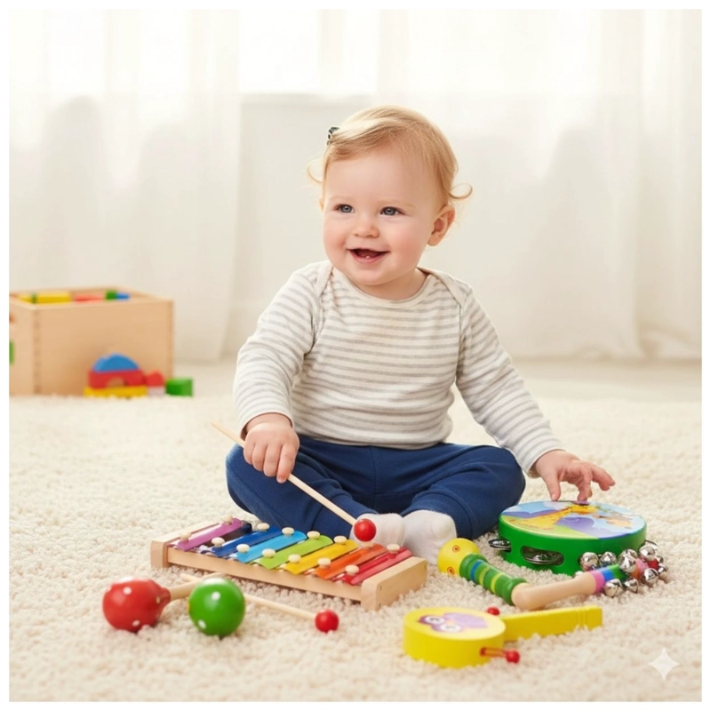 SET DE INSTRUMENTOS MUSICALES COLORIDOS PARA NIÑOS - 2
