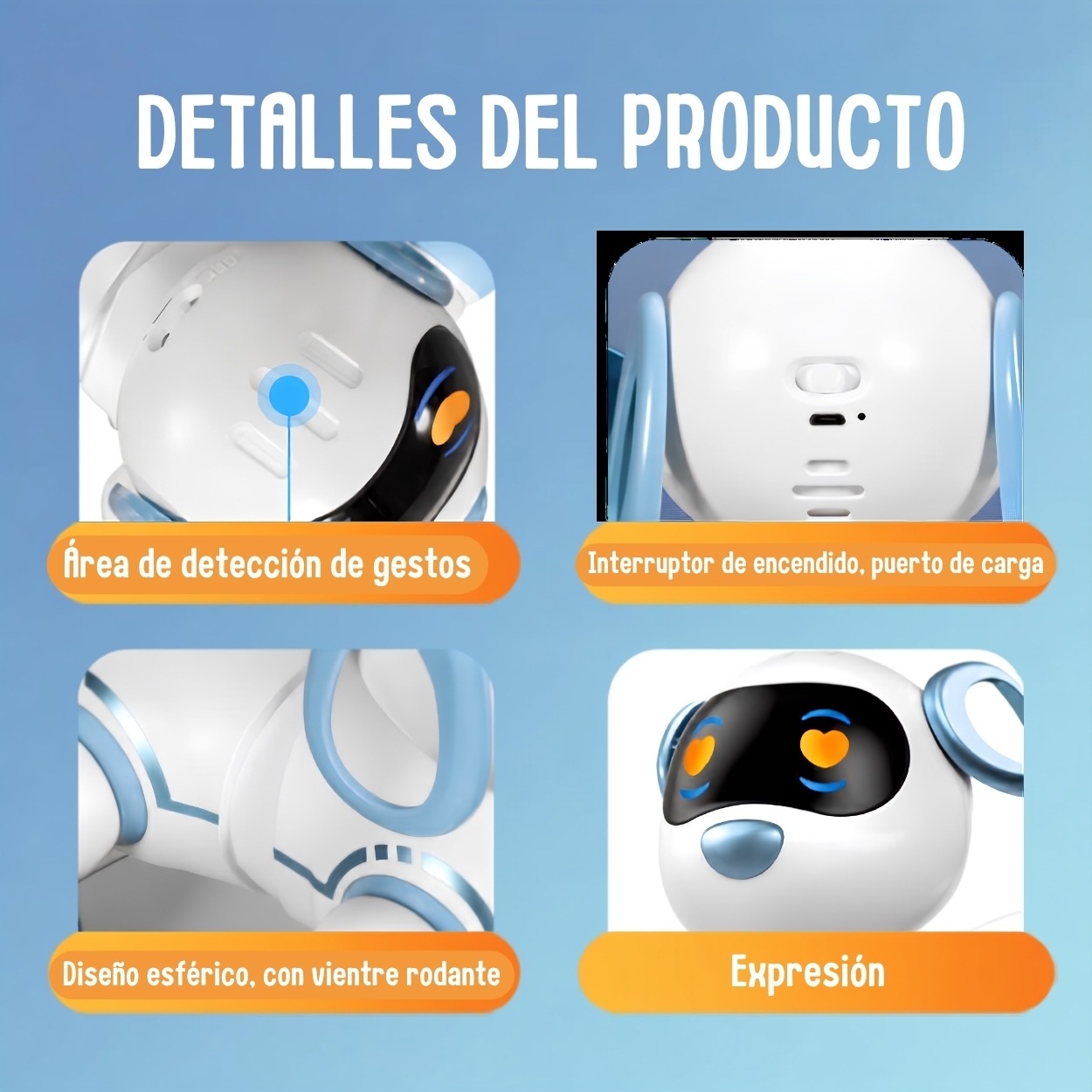 PERRO ROBOT INTERACTIVO MUSICAL CON SENSOR DE MOVIMIENTO - 6