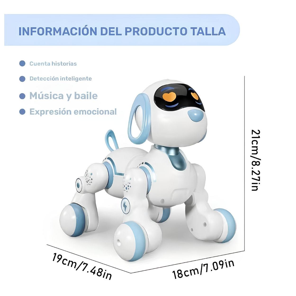 PERRO ROBOT INTERACTIVO MUSICAL CON SENSOR DE MOVIMIENTO - 7