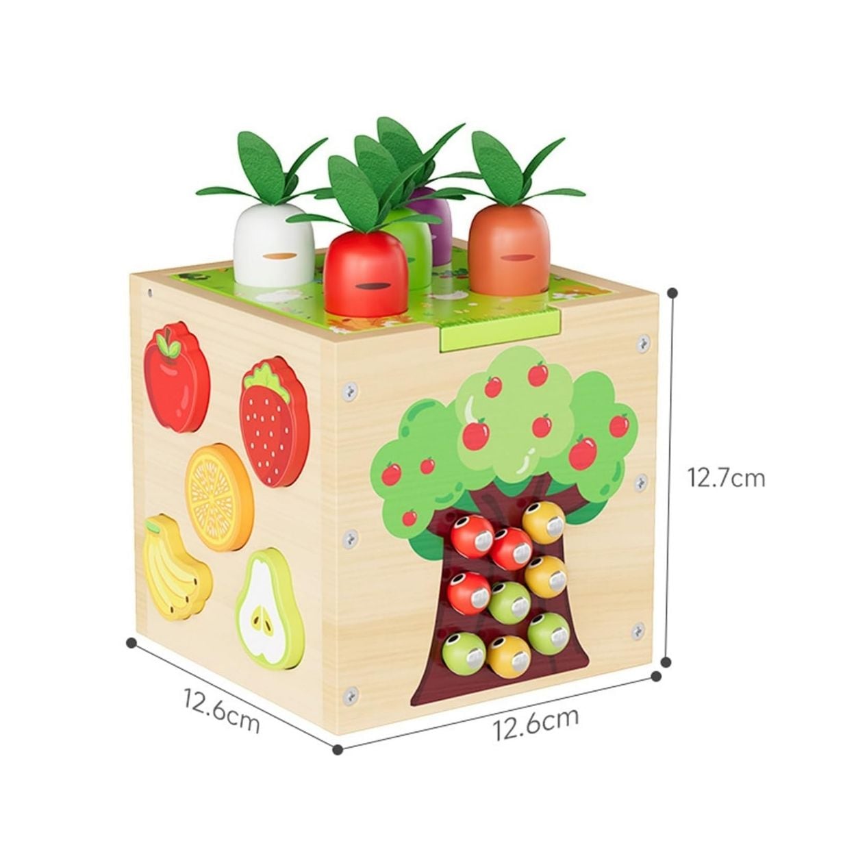 CUBO DIDÁCTICO MONTESSORI DE PÁJARO CARPINTERO 5 EN 1 - 6