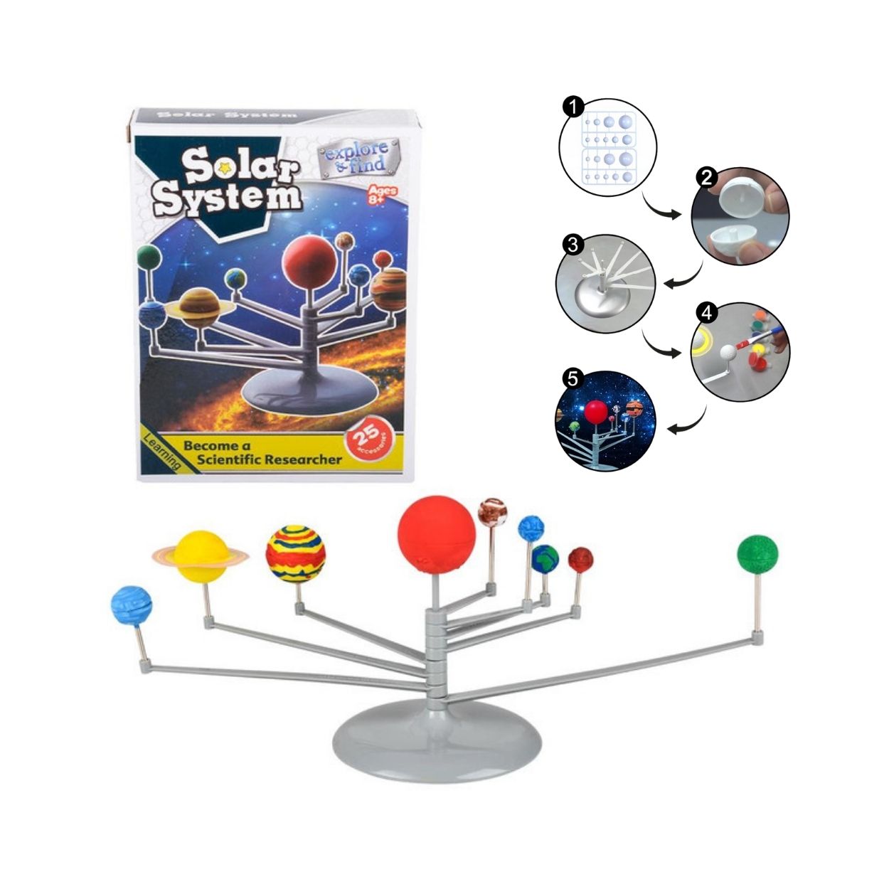 SET DIDÁCTICO CIENTÍFICO DEL SISTEMA SOLAR PARA NIÑOS - 1