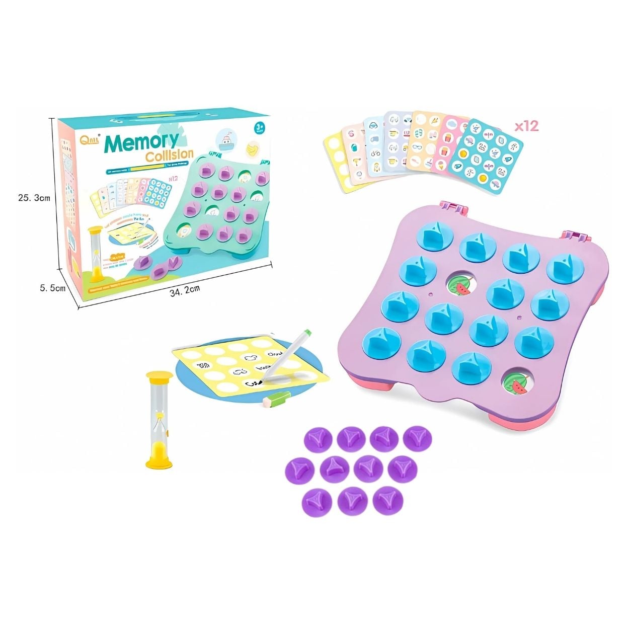JUEGO DIDÁCTICO TABLERO DE MEMORIA COLLISION PARA NIÑOS - 3