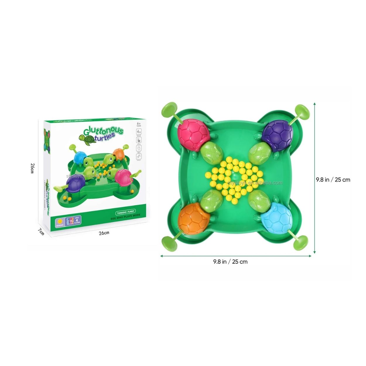 JUEGO DE MESA DE TORTUGUITA HAMBRIENTAS DIDÁCTICO INFANTIL - 6