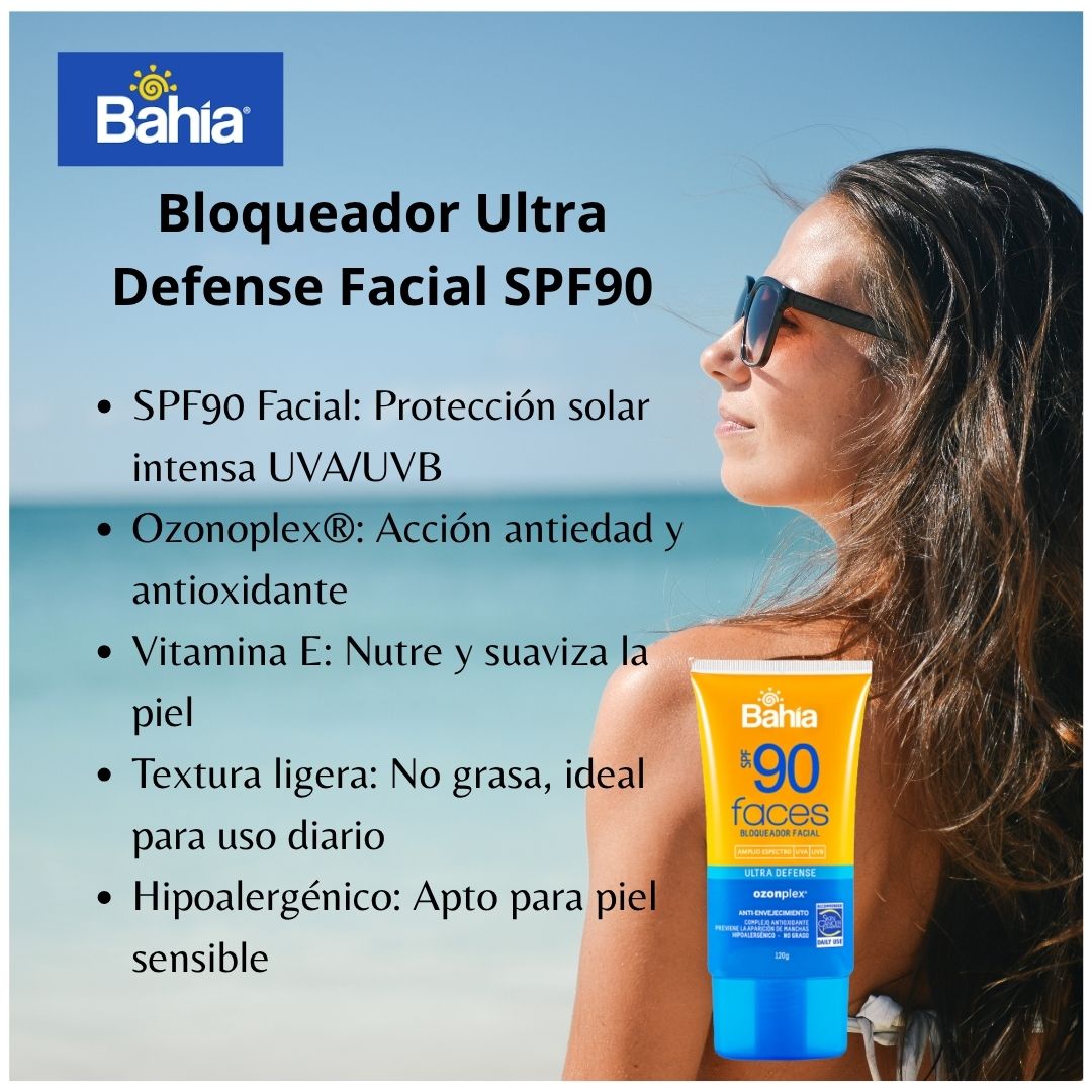 BLOQUEADOR FACIAL BAHÍA AMPLIO ESPECTRO SPF90 120GR - 2