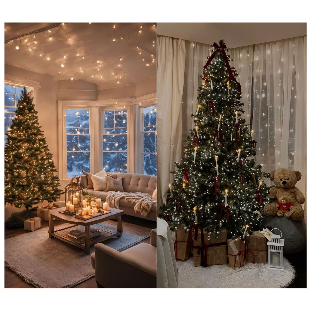 LUCES NAVIDEÑAS ÁMBAR CON PANEL SOLAR -18 MTS LUZ CÁLIDA - 4