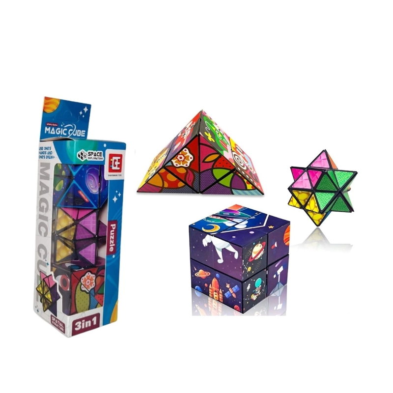 MAGIC CUBOS RUBIK INFINITY SERIES – SET 3 EN 1 EXPLORACIÓN ESPACIAL - 1