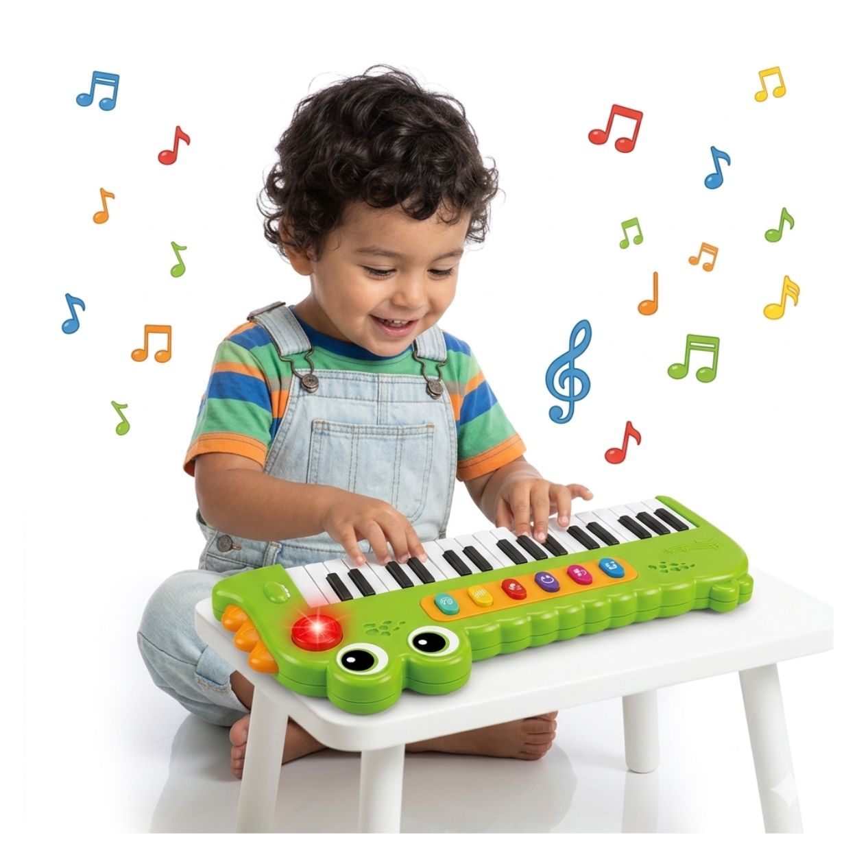 JUGUETE PIANO COCODRILO TECLADO MUSICAL DIDÁCTICO 37 TECLAS - 3