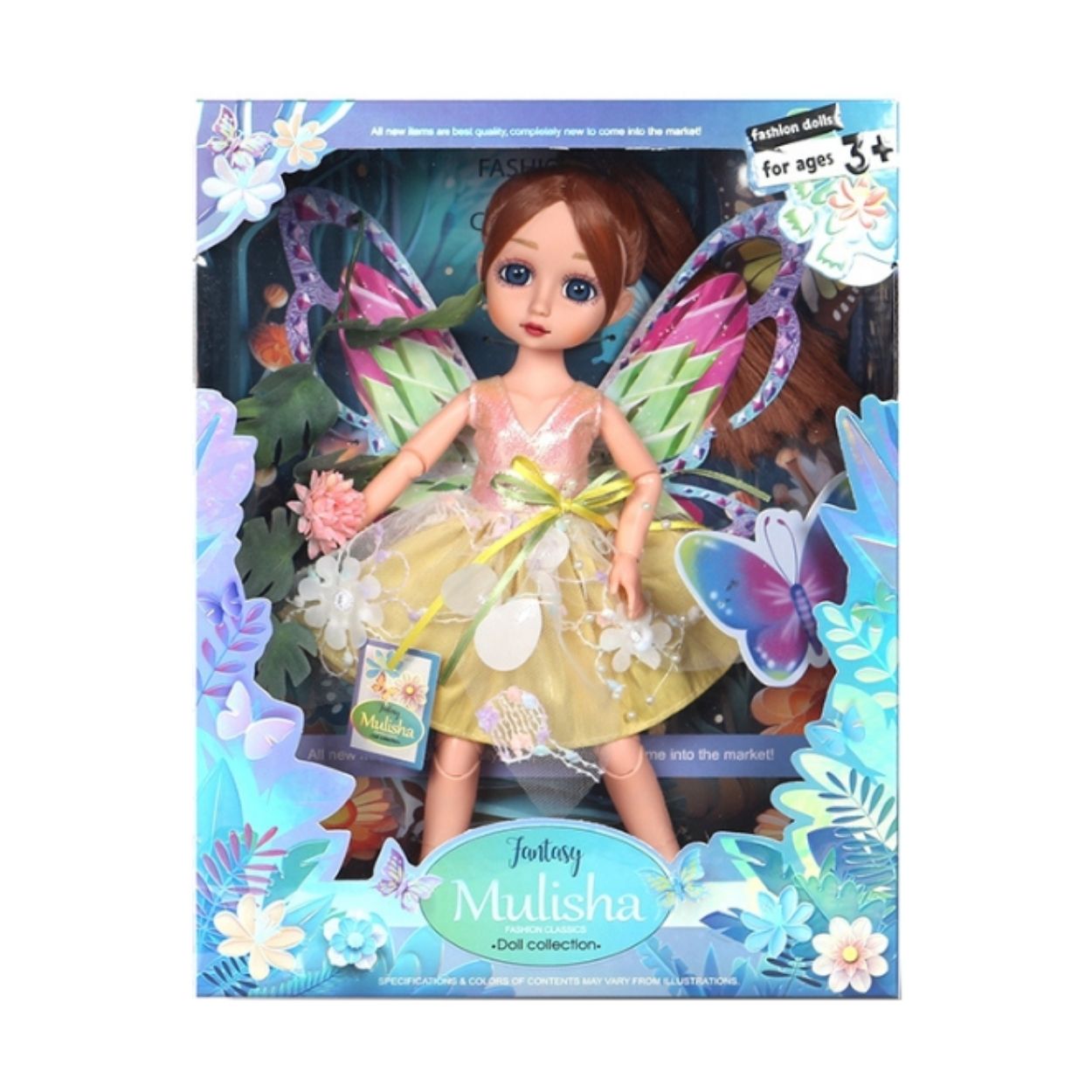 MUÑECA HADA FANTASY PRINCESA MULISHA ARTICULADA CON ALAS - MODELO SORPRESA ALEATORIO - 1