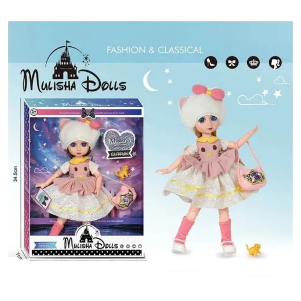 MUÑECA ARTICULABLE PRINCESA FASHION MULISHA MODELO ALEATORIO - 2