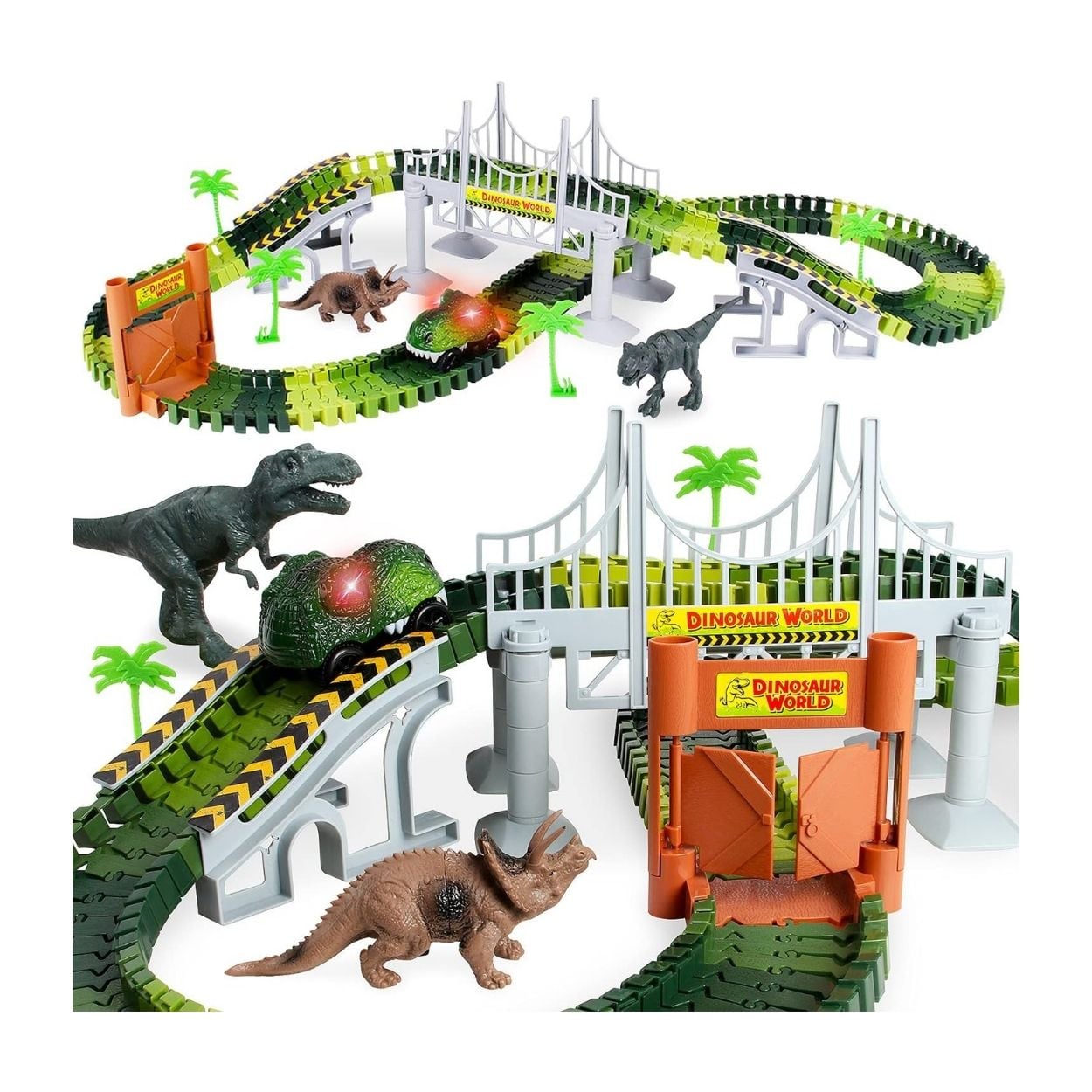 PISTA DE CARRERAS AVENTURA DE DINOSAURIOS 144 PIEZAS - JUGUETE DIDÁCTICO - 3