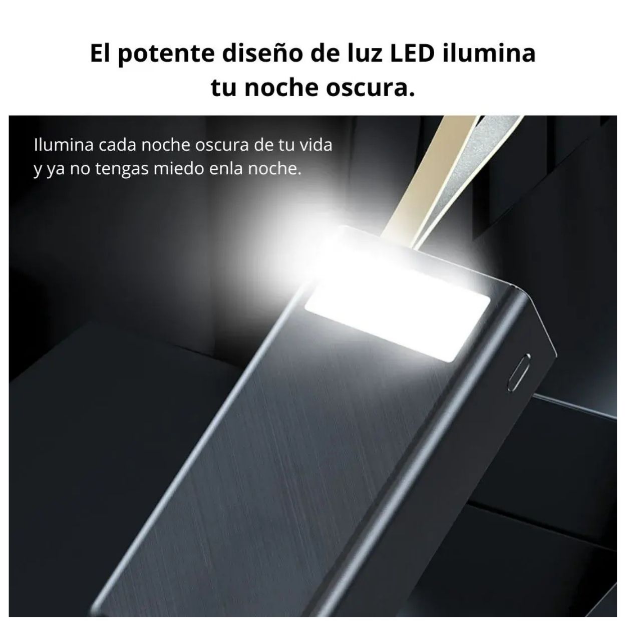 CARGADOR PORTÁTIL KING KONG K1 POWER BANK 50000MAH 50W CARGA RÁPIDA + LINTERNA - 6