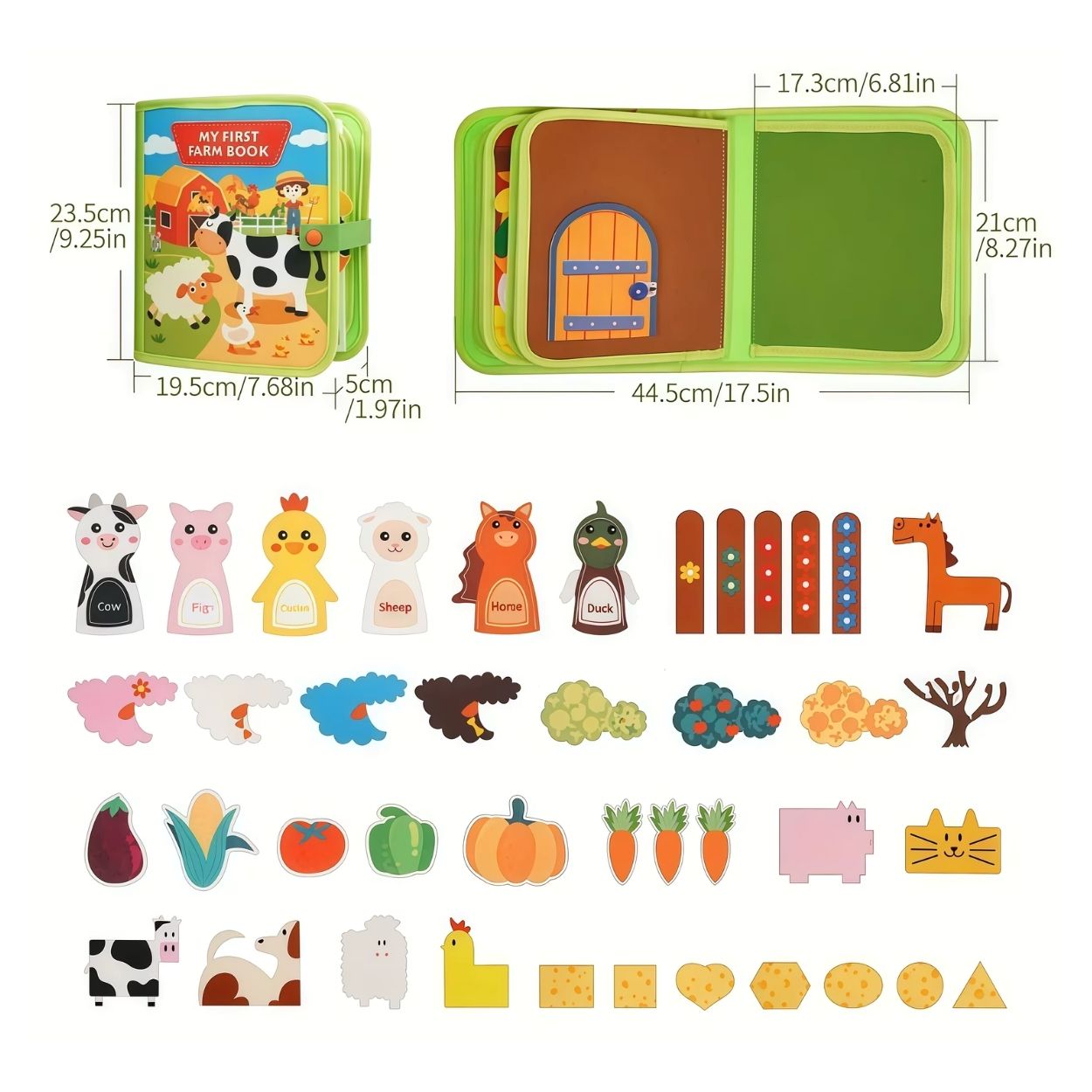 LIBRO DE ACTIVIDADES SENSORIALES GRANJA MONTESSORI CON TÍTERES DE DEDO - 5