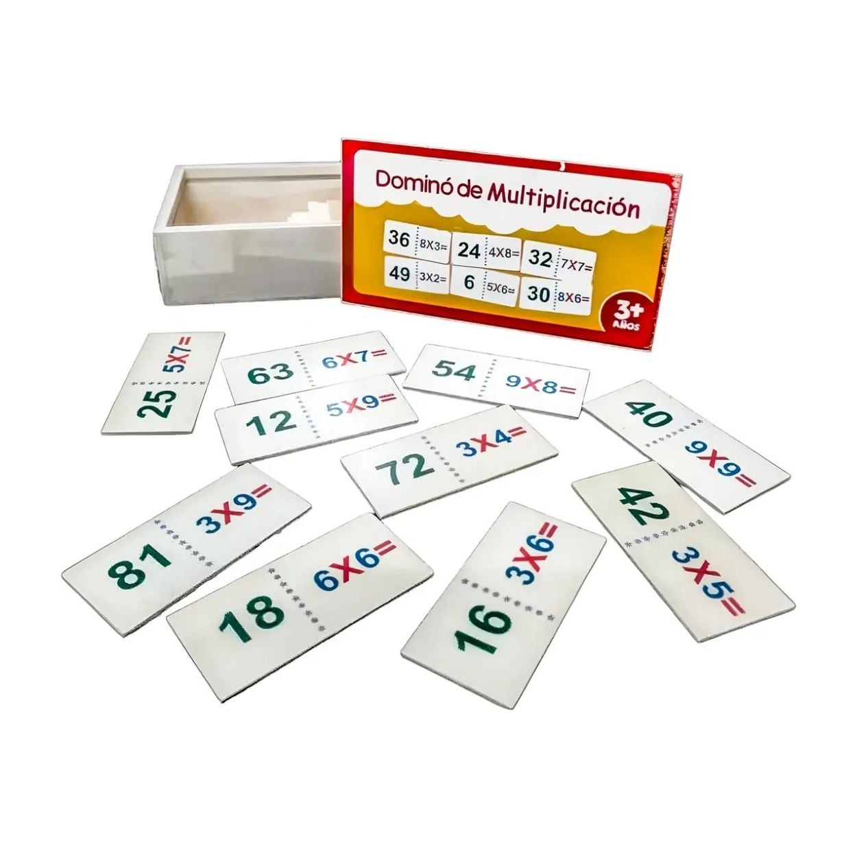 DOMINÓ DIDÁCTICO DE MULTIPLICACIÓN PARA NIÑOS APRENDIZAJE ESCOLAR - 3