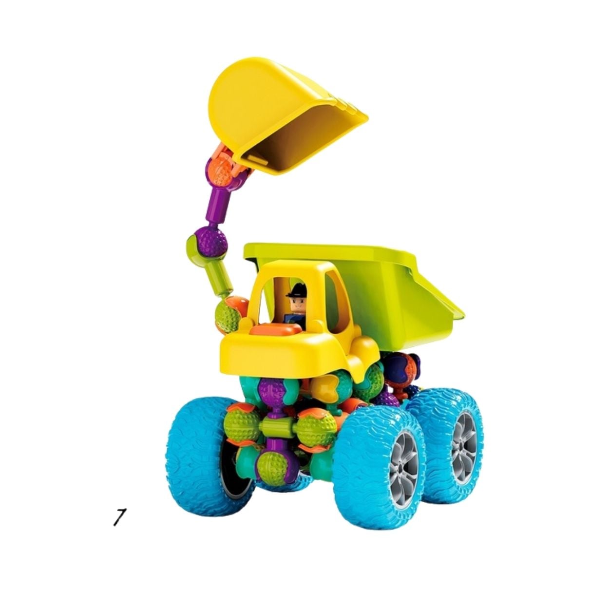 SET EXCAVADORA JUGUETE DE CONSTRUCCIÓN DIDÁCTICO 39 PIEZAS - 1