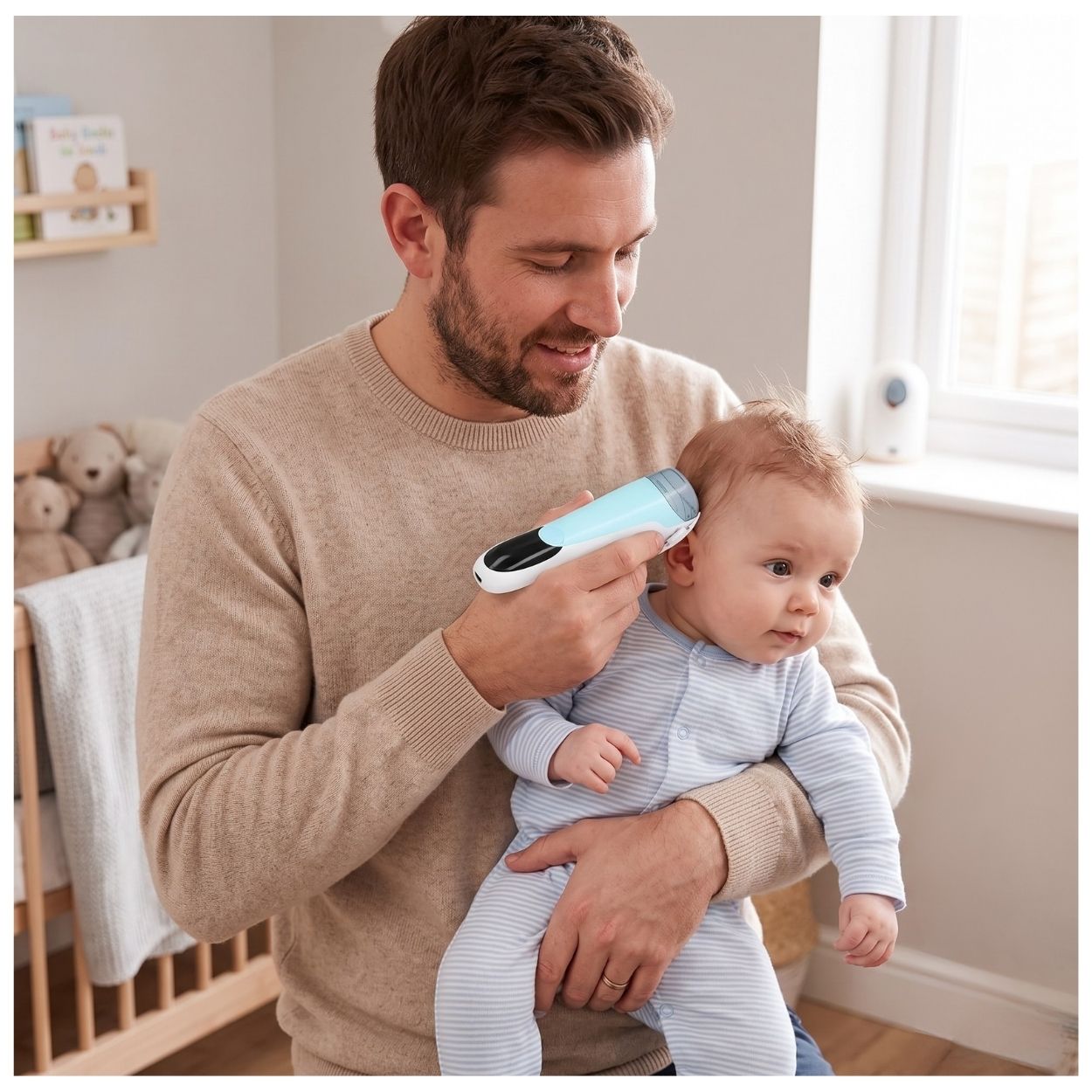 KIT RECORTADORA DE PELO INFANTIL RECARGABLE USB CON PANTALLA LCD Y ACCESORIOS - 2