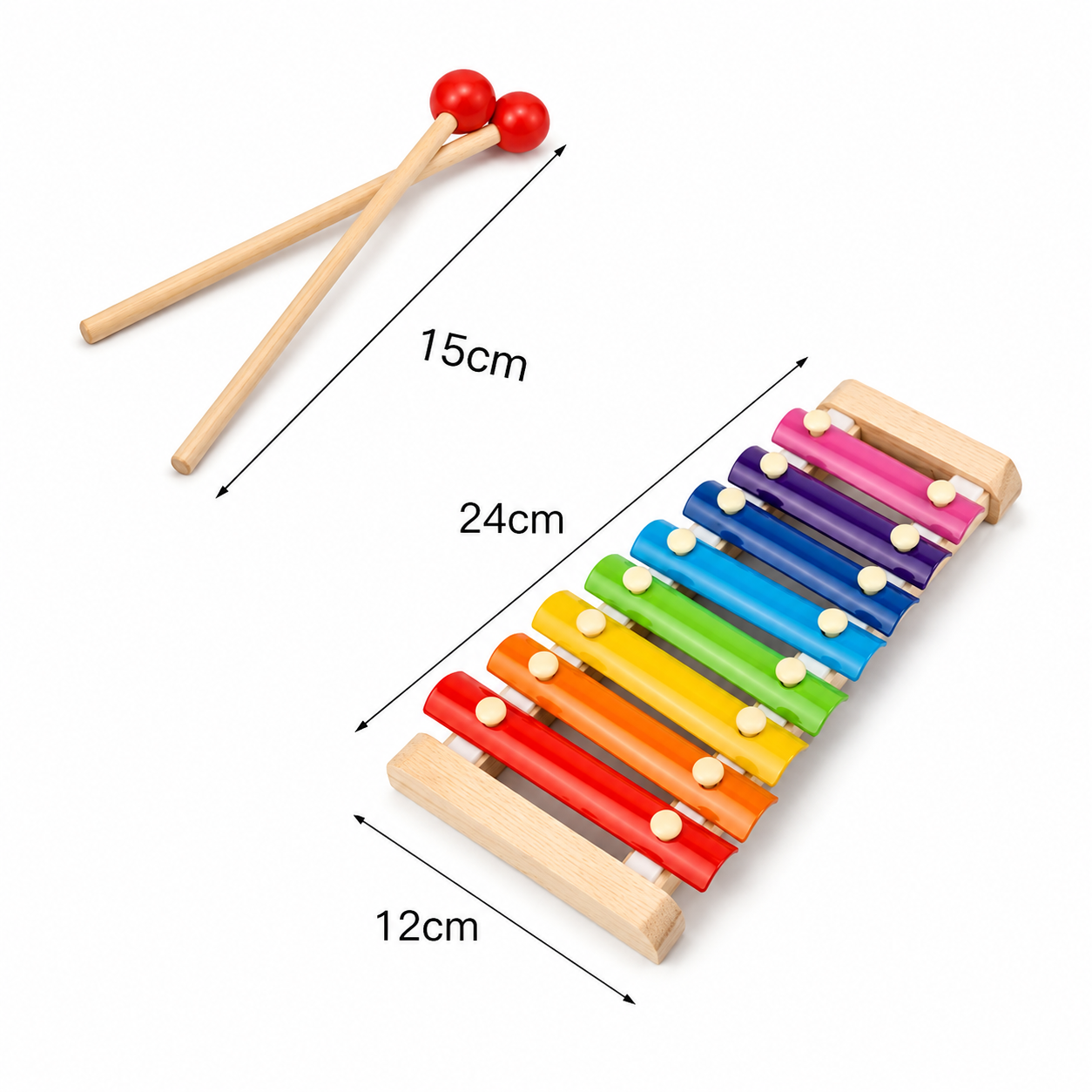 SET DE INSTRUMENTOS MUSICALES EDUCATIVOS PARA NIÑOS DE MADERA - 3